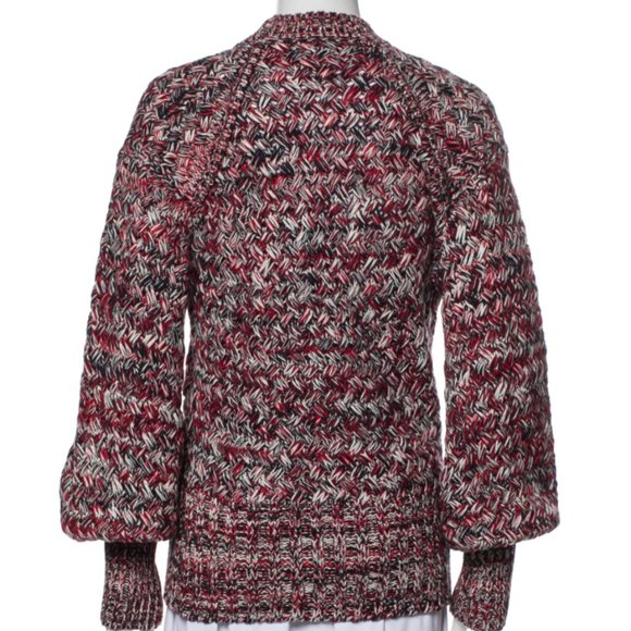 self-portrait Red Melange Crewneck Sweater - Picture 3 of 9